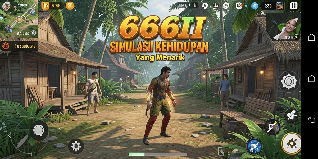 Screenshot gameplay 666I menampilkan interaksi karakter dan lingkungan yang dinamis.