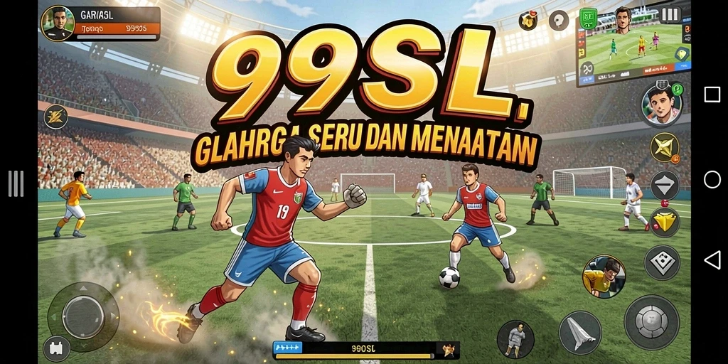 Tampilan gameplay seru dalam 99SL dengan berbagai mode olahraga.