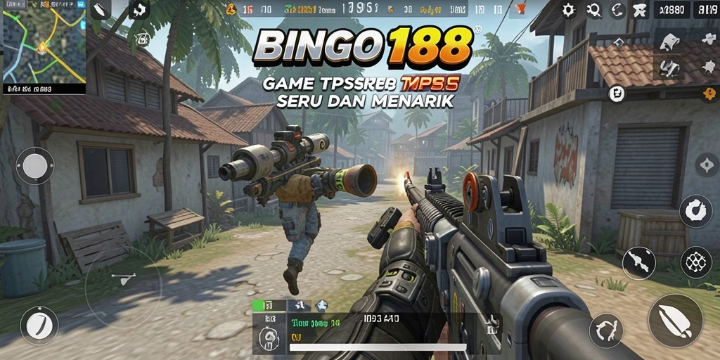 Screenshot gameplay BINGO188 menampilkan aksi seru dalam TPS.