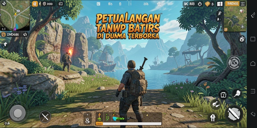 Tampilan gameplay DMD686 yang menakjubkan di dunia terbuka.