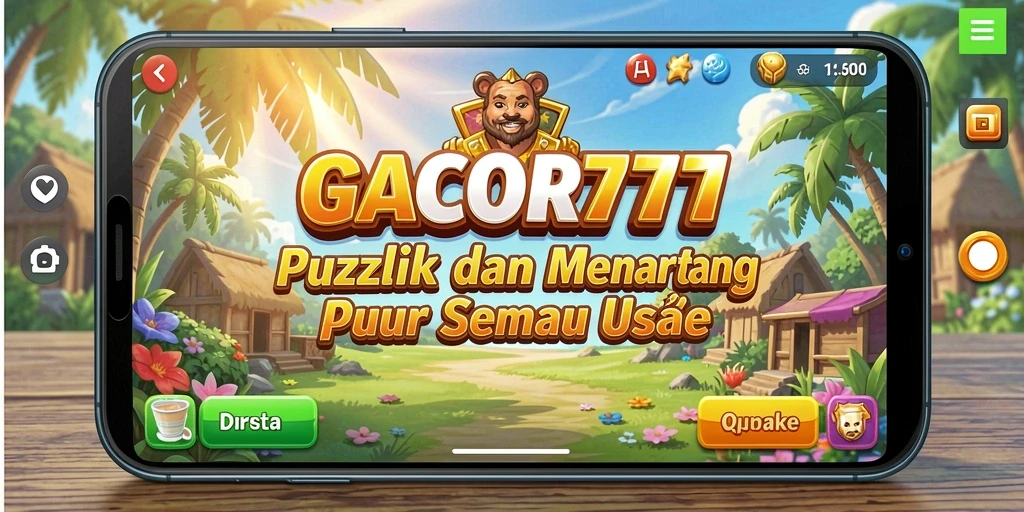 Tampilan gameplay seru di GACOR777 dengan tantangan puzzle.