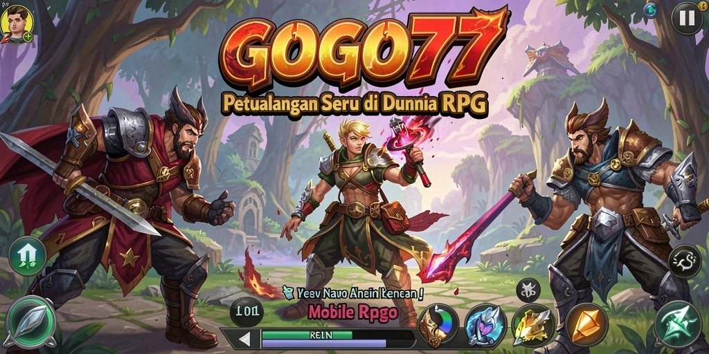 Tampilan gameplay GOGO77 dengan karakter petualangan yang mendebarkan.