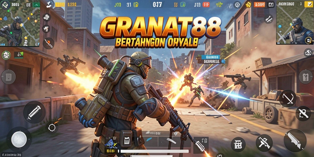 Gameplay seru dan mendebarkan di arena Battle Royale.