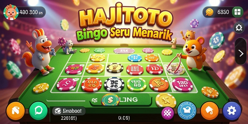 Screenshot utama HAJITOTO menunjukkan gameplay Bingo yang seru dan interaktif.