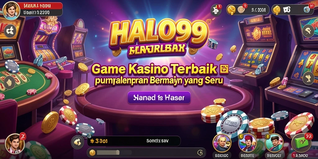 Tampilan grafis menarik dari permainan Kasino di HALO99.