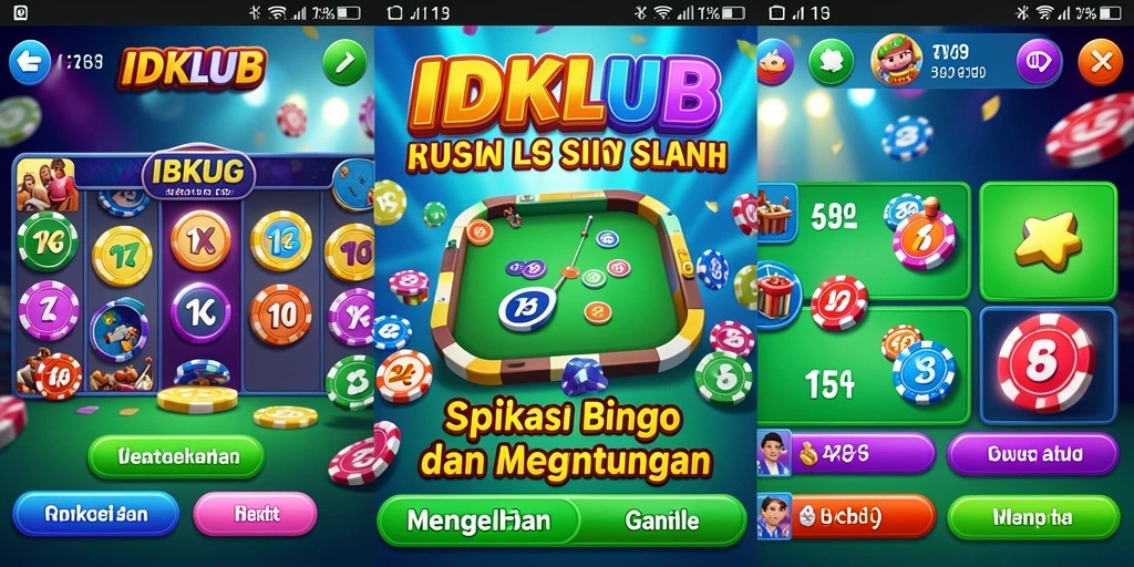Tampilan gameplay bingo yang menarik dan seru di IDKLUB.