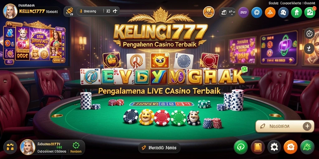 Tampilan gameplay kasino langsung di KELINCI777 yang mendebarkan.
