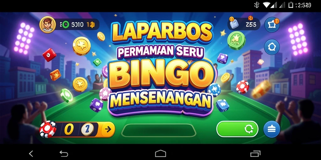 Tampilan gameplay seru LAPARBOS dengan kartu Bingo.