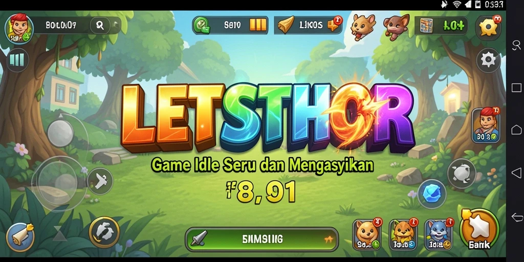 Tampilan permainan LETSTHOR yang seru dan menghibur.
