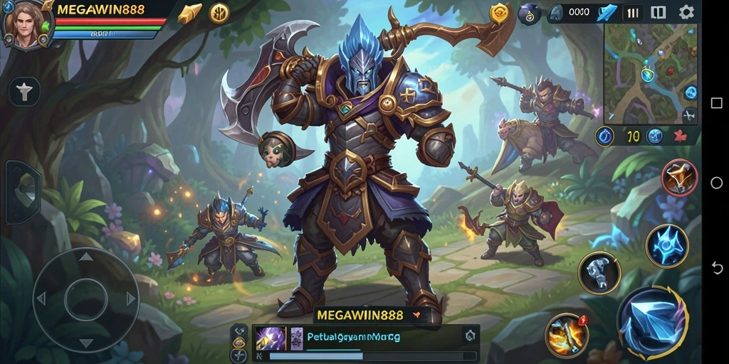 Gameplay seru di MEGAWIN888 yang menampilkan aksi petualangan MMORPG.
