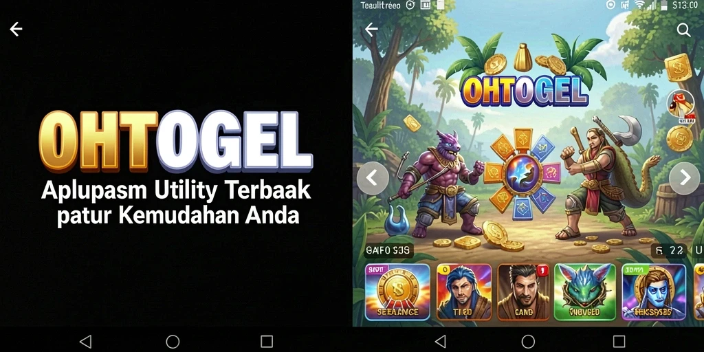 Screenshot utama OHTOGEL menampilkan antarmuka aplikasi Utility yang sederhana dan efektif.