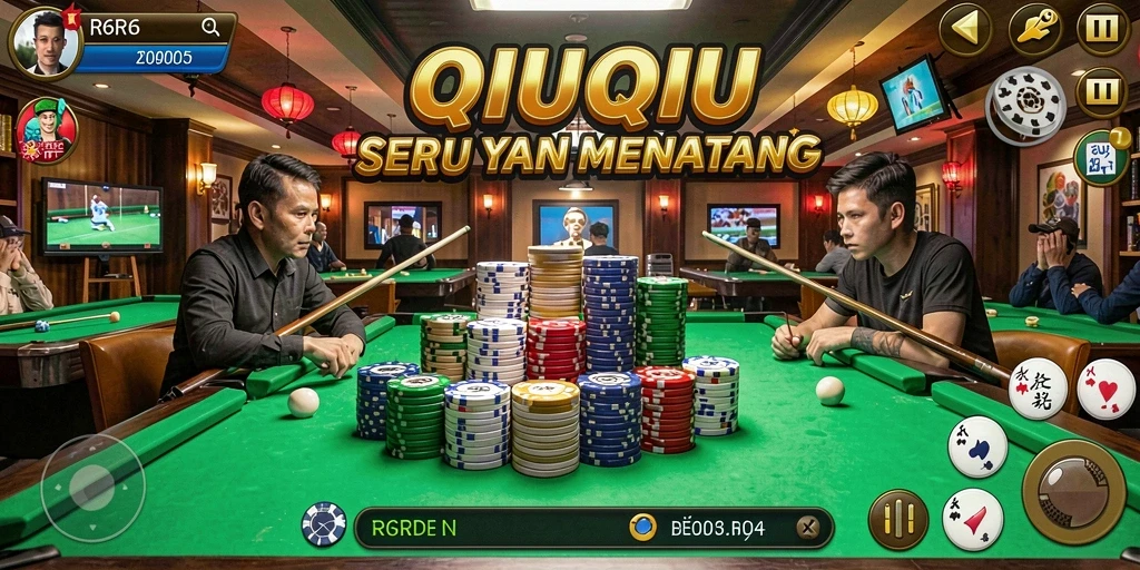 Tampilan gameplay seru dalam permainan QiuQiu R6R6.