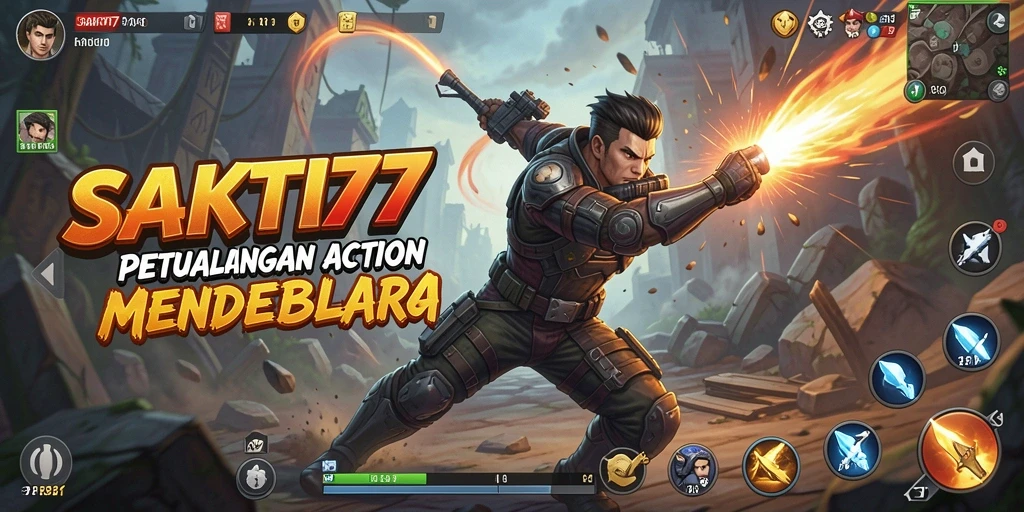 Tampilan seru d aksi mendebarkan dalam SAKTI77.