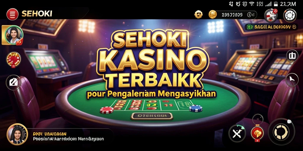 Screenshot gameplay yang menunjukkan suasana Kasino yang menakjubkan dalam SEHOKI.