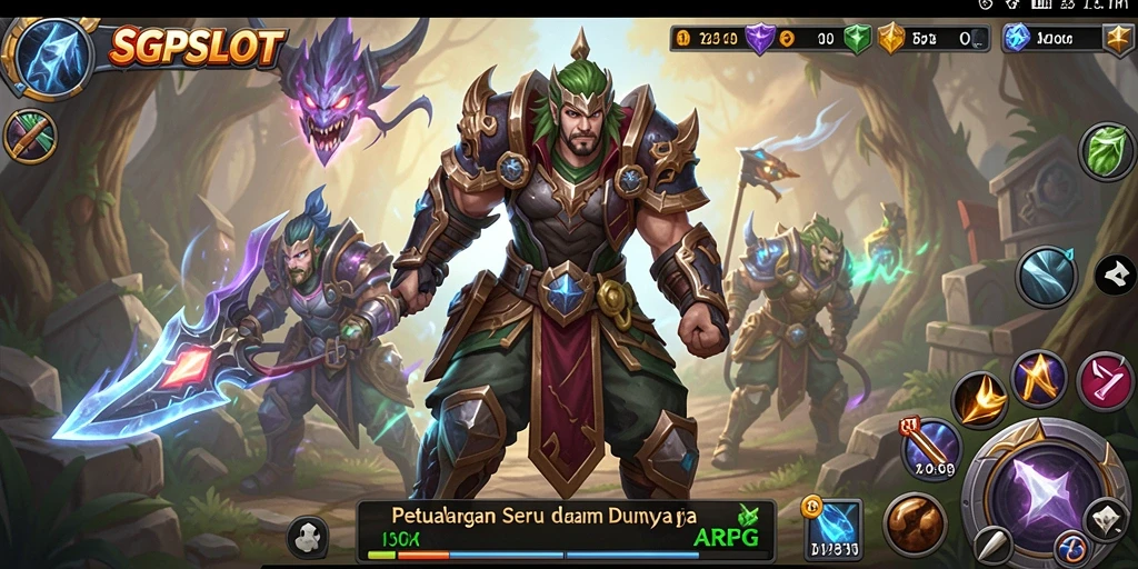 Tampilan gameplay ARPG yang menarik dan penuh aksi.