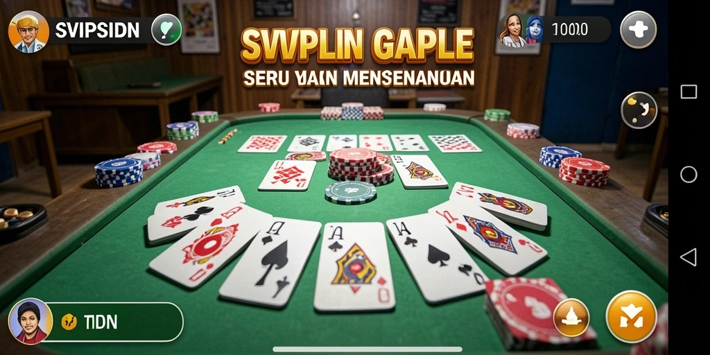 Tampilan gameplay seru Gaple di SVIPSIDN.