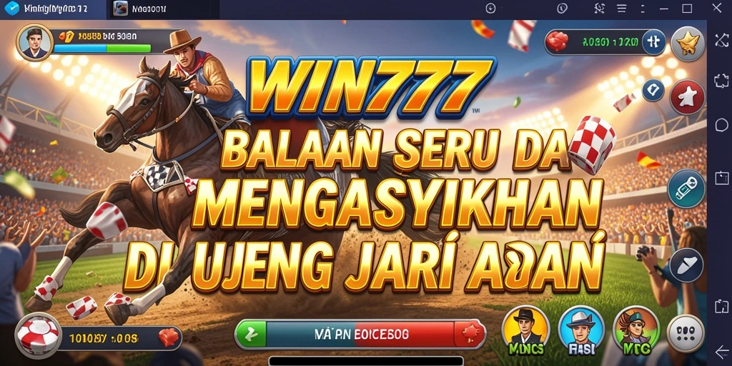 Screenshot gameplay WIN777 menampilkan aksi balapan yang mendebarkan.